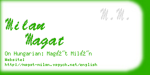 milan magat business card